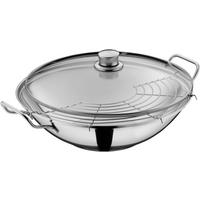WOK  36 cm     Taiwan  - boje oplemenjenog čelika, Basics, staklo/metal (36cm) - WMF