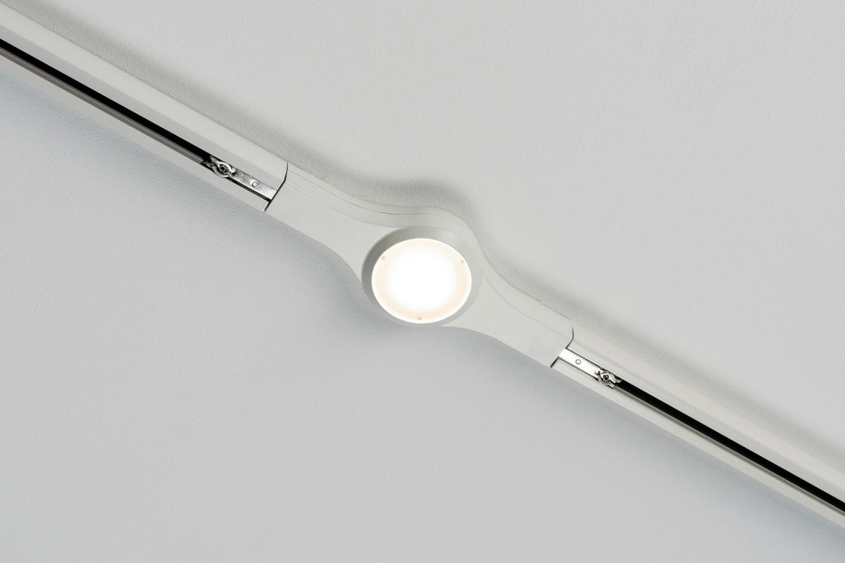 SCHIENENSYSTEM-VERBINDER URail 22,5/2,7/5,7 cm   - Weiß, Design, Metall (22,5/2,7/5,7cm) - Paulmann