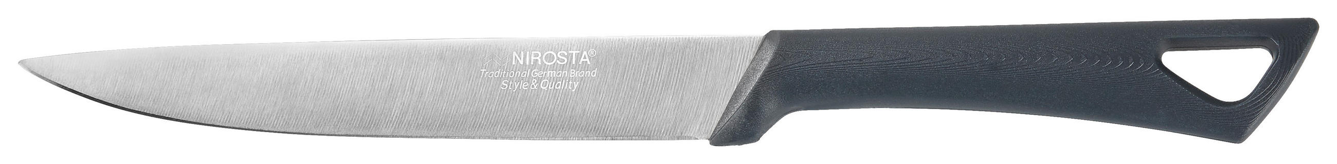 UNIVERZALNI NOŽ          33 cm    nerđajući čelik - boja nerđajućeg čelika/crna, Konvencionalno, metal/plastika (33cm) - Fackelmann