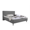 POLSTERBETT 100/200 cm,  in Grau,  - Alufarben/Grau, MODERN, Textil/Metall (100/200cm) - Livetastic