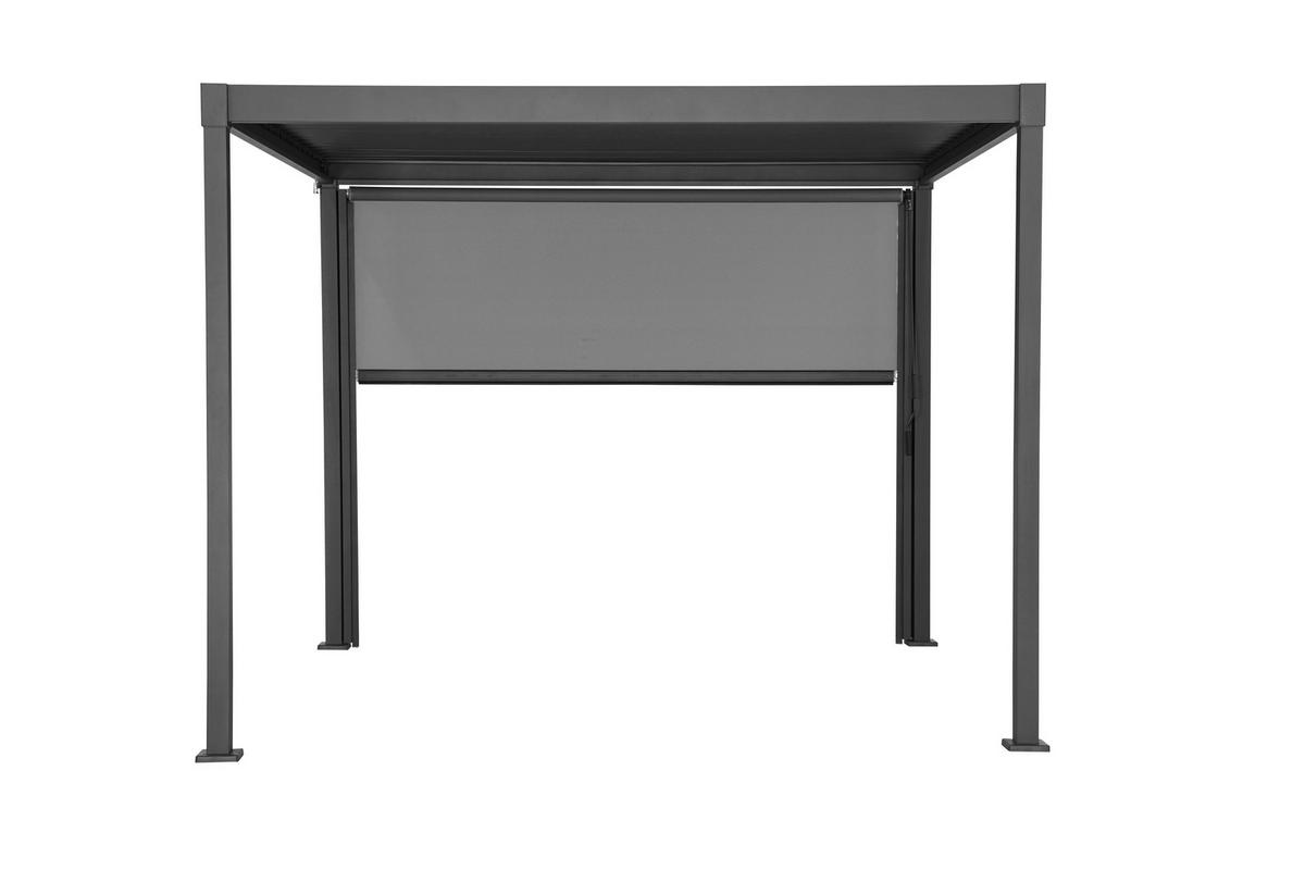 PERGOLA-ROLLO   - Anthrazit/Grau, Basics, Textil/Metall (279/224cm) - Gardenson