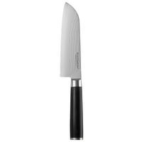 NÔŽ SANTOKU  - čierna/farba ušľachtilej ocele, Modern, kov/drevo (30,5cm) - Echtwerk