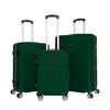 REISEKOFFERSET Dunkelgrün 3-teilig  - Dunkelgrün, Basics, Kunststoff/Textil - Novel