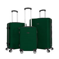 SADA CESTOVNÝCH KUFROV  - tmavozelená, Basics, kov/textil - Novel