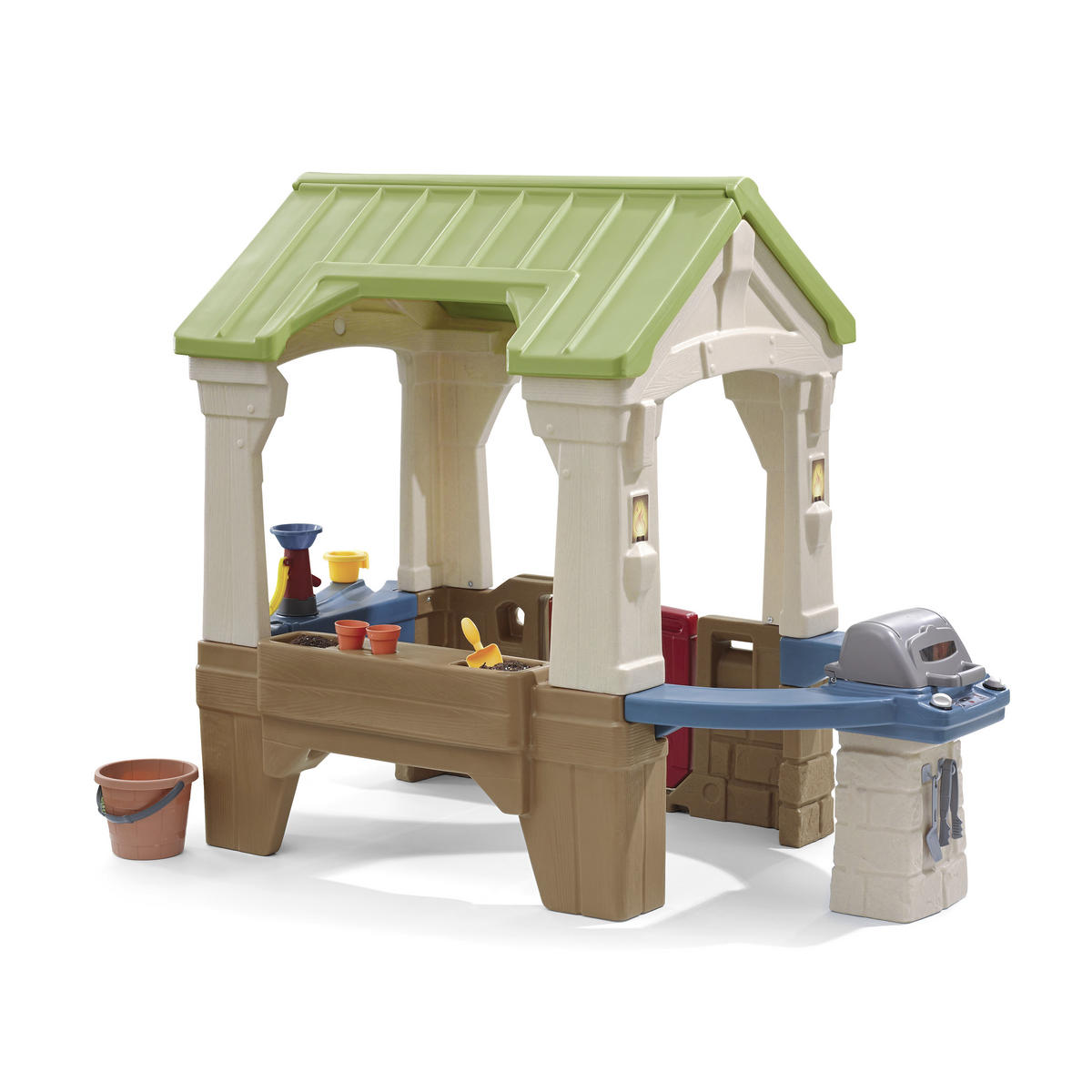 Spielhaus Great Outdoors 179,1/137,2/95,3 cm Step2 Great Outdoors Playhouse  - Basics, Kunststoff (179,1/137,2/95,3cm) - Ambia Garden