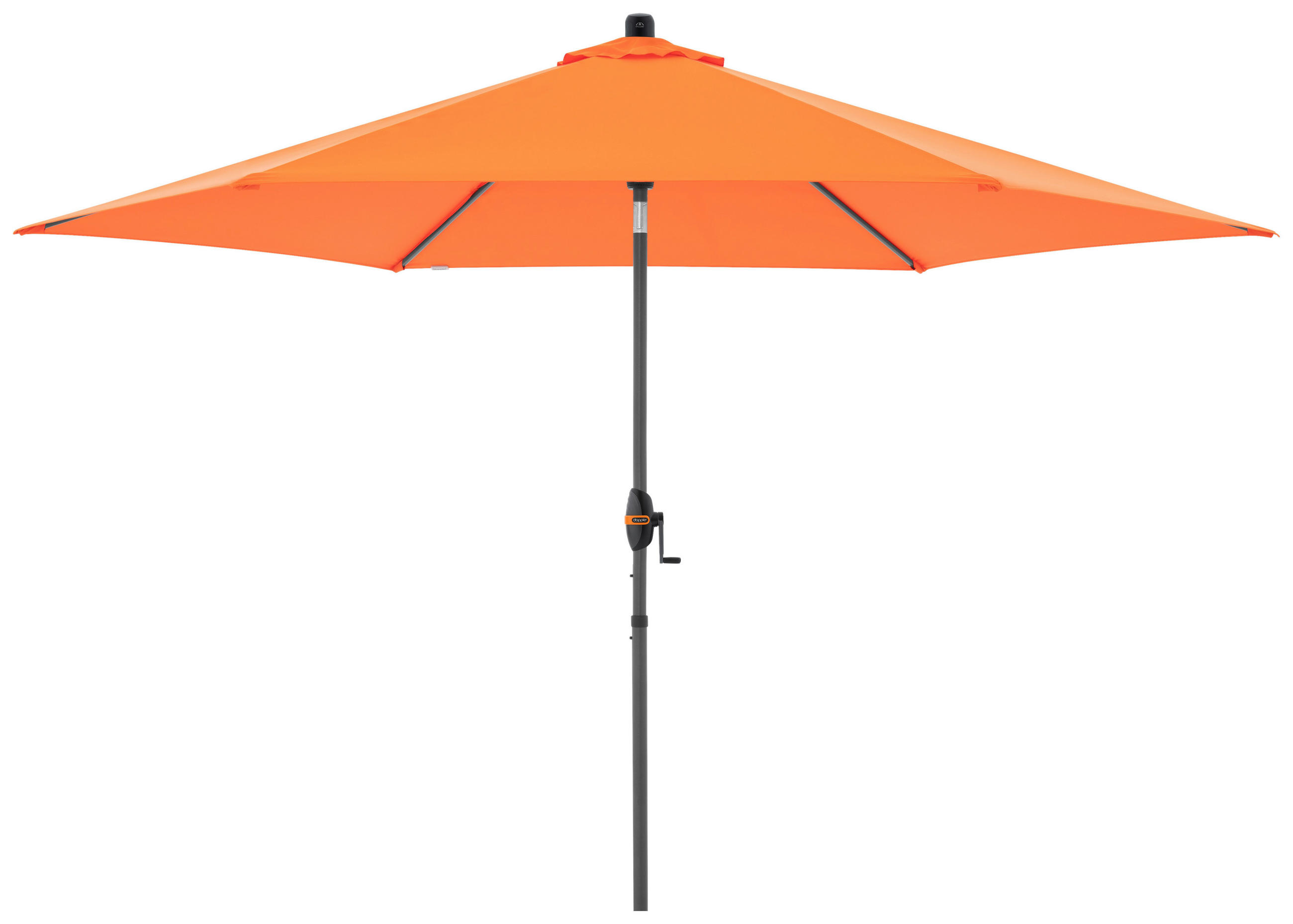 SONNENSCHIRM 305 cm  - Anthrazit/Orange, Basics, Textil/Metall (305/305cm) - Doppler