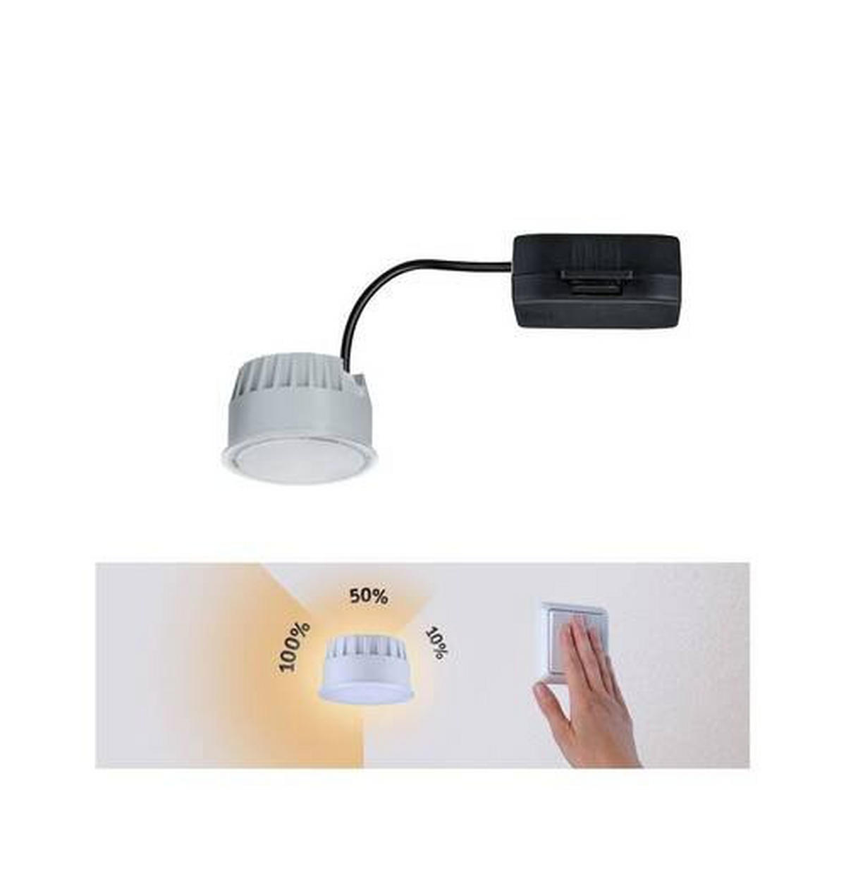 LED-DECKENLEUCHTE 5 cm  - Basics, Kunststoff (5cm) - Paulmann