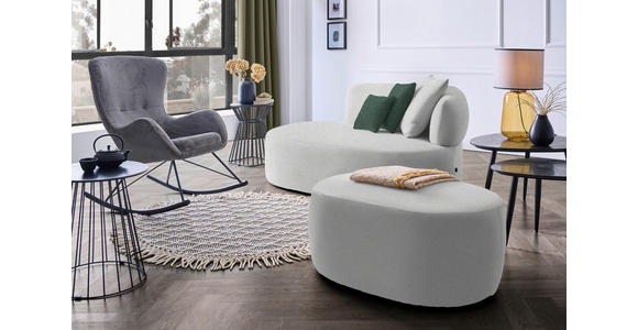 RÉCAMIERE  in Plüsch Grau, Dunkelgrün  - Dunkelgrün/Schwarz, MODERN, Kunststoff/Textil (166/86/105cm) - Hom`in