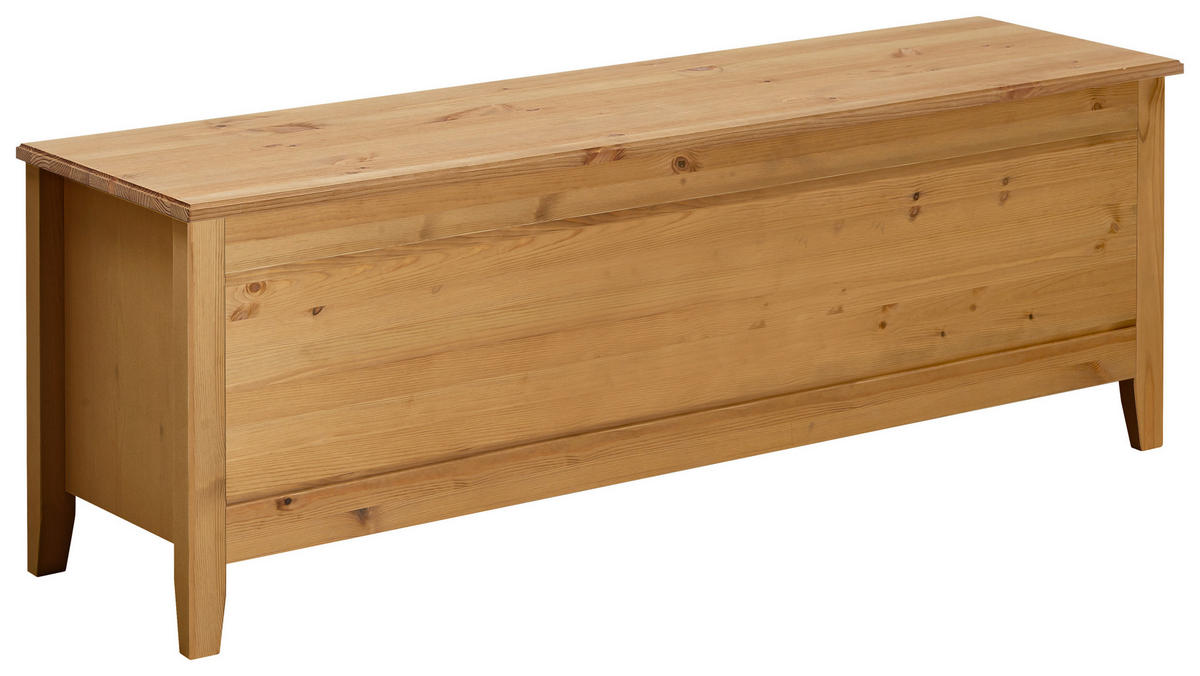 BETTBANK Kiefer Laugenfarbig  - Laugenfarbig, ROMANTIK / LANDHAUS, Holz (136/47/38cm) - Boxxx