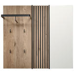 GARDEROBENPANEEL  in 109/115/29 cm  - Eichefarben, Design, Glas/Holz (109/115/29cm) - Johann Jakob