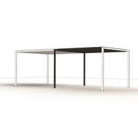 PAVILLON-ERWEITERUNG 320/220/310 cm Aluminium  - Anthrazit/Silberfarben, Basics, Metall (320/220/310cm) - Siena Garden