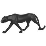 DEKOPANTHER - Schwarz, LIFESTYLE, Kunststoff (79,5/17,5/32cm) - Ambia Home