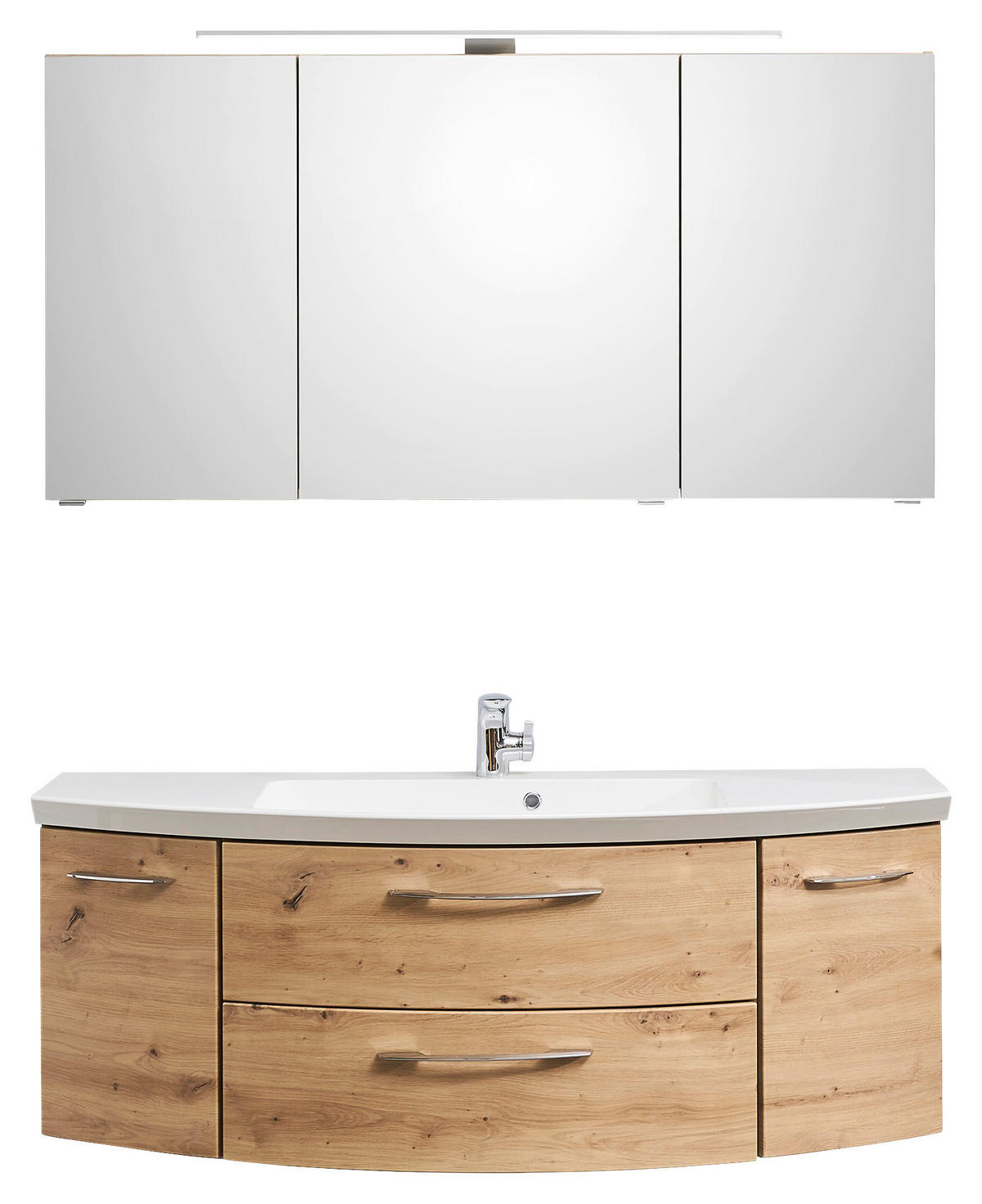 FÜRDŐSZOBA - tölgyfa, Konventionell, faalapú anyag/kő (141cm) - Sadena