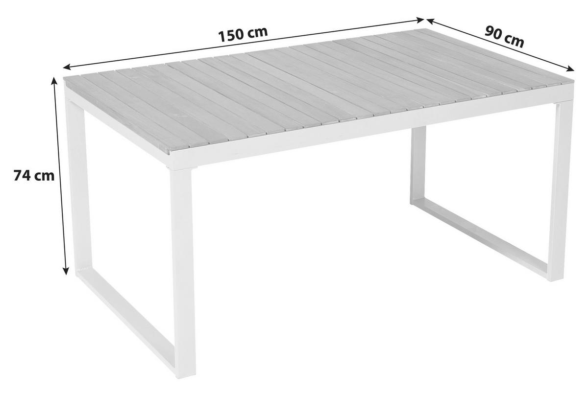 ZAHRADNÍ SESTAVA dřevo, kov, textil - šedá/barvy stříbra, Romantický / Rustikální, kov/dřevo - Gardenson