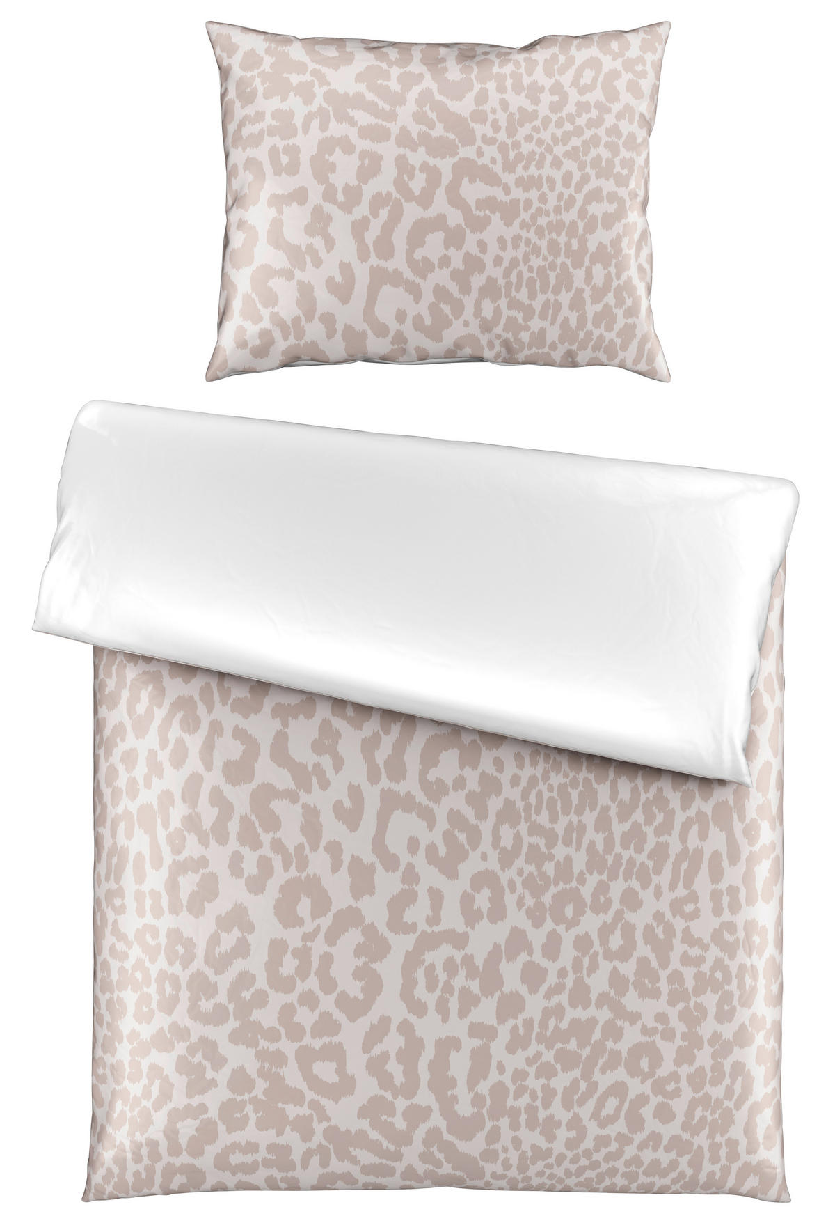 OBOJESTRANSKA POSTELJNINA AZURA 140/200 cm saten naravne barve  - naravne barve, Konvencionalno, tekstil (140/200cm) - Esposa