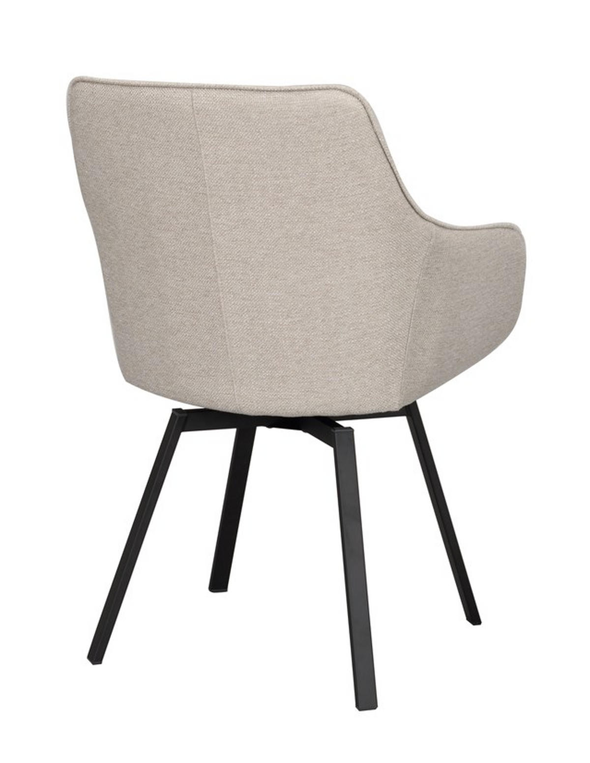 SNURRSTOL  i svart, beige  - beige/svart, Klassisk, metall/textil (58/89/59cm) - Rowico
