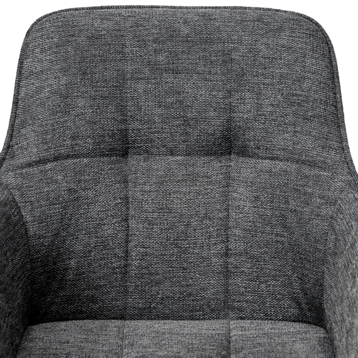 ARMLEHNSTUHL  in Eisen Mikrofaser  - Schwarz/Grau, LIFESTYLE, Textil/Metall (57/84/60cm) - MID.YOU