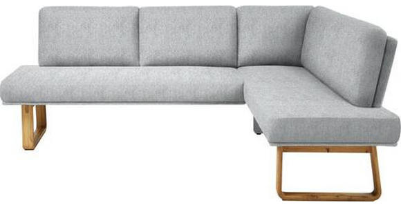 ECKBANK 265/174 cm in Eichefarben, Hellgrau - Eichefarben/Hellgrau, Design, Holz/Textil (265/174cm) - Dieter Knoll