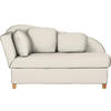 LIEGE in Chenille, Flachgewebe Creme  - Creme, Lifestyle, Holz/Textil (85/97/180cm) - Novel