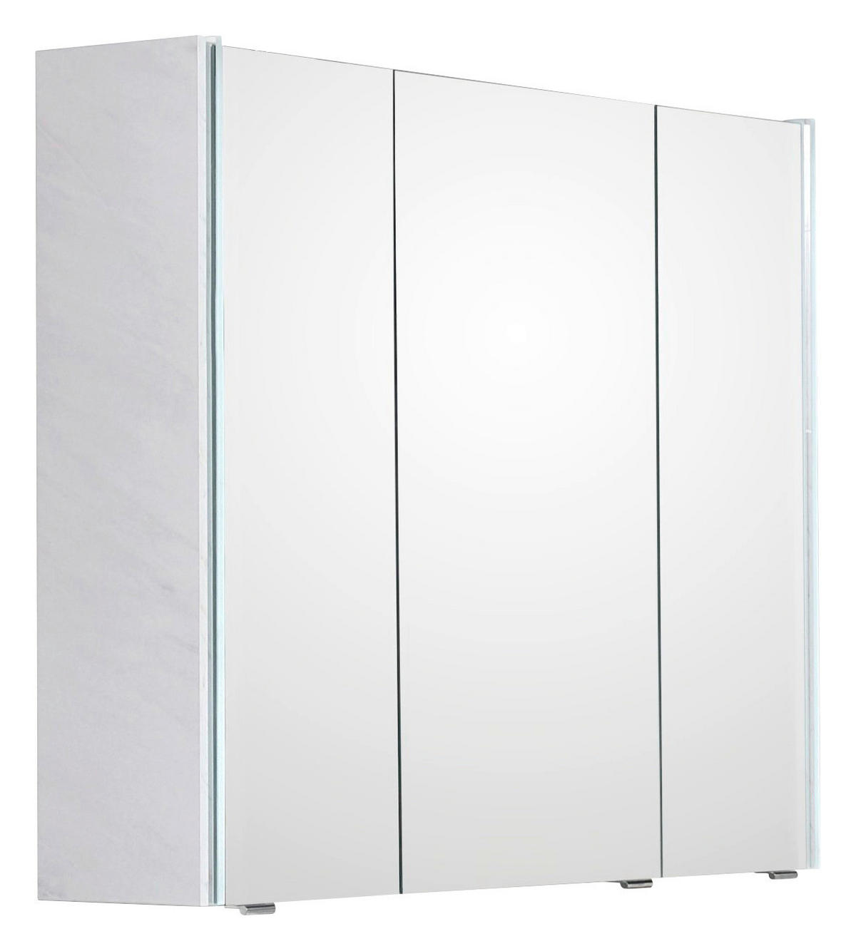 SPIEGELSCHRANK 94/70,3/18 cm  - Weiß, Design, Glas/Holzwerkstoff (94/70,3/18cm) - Leonardo Living