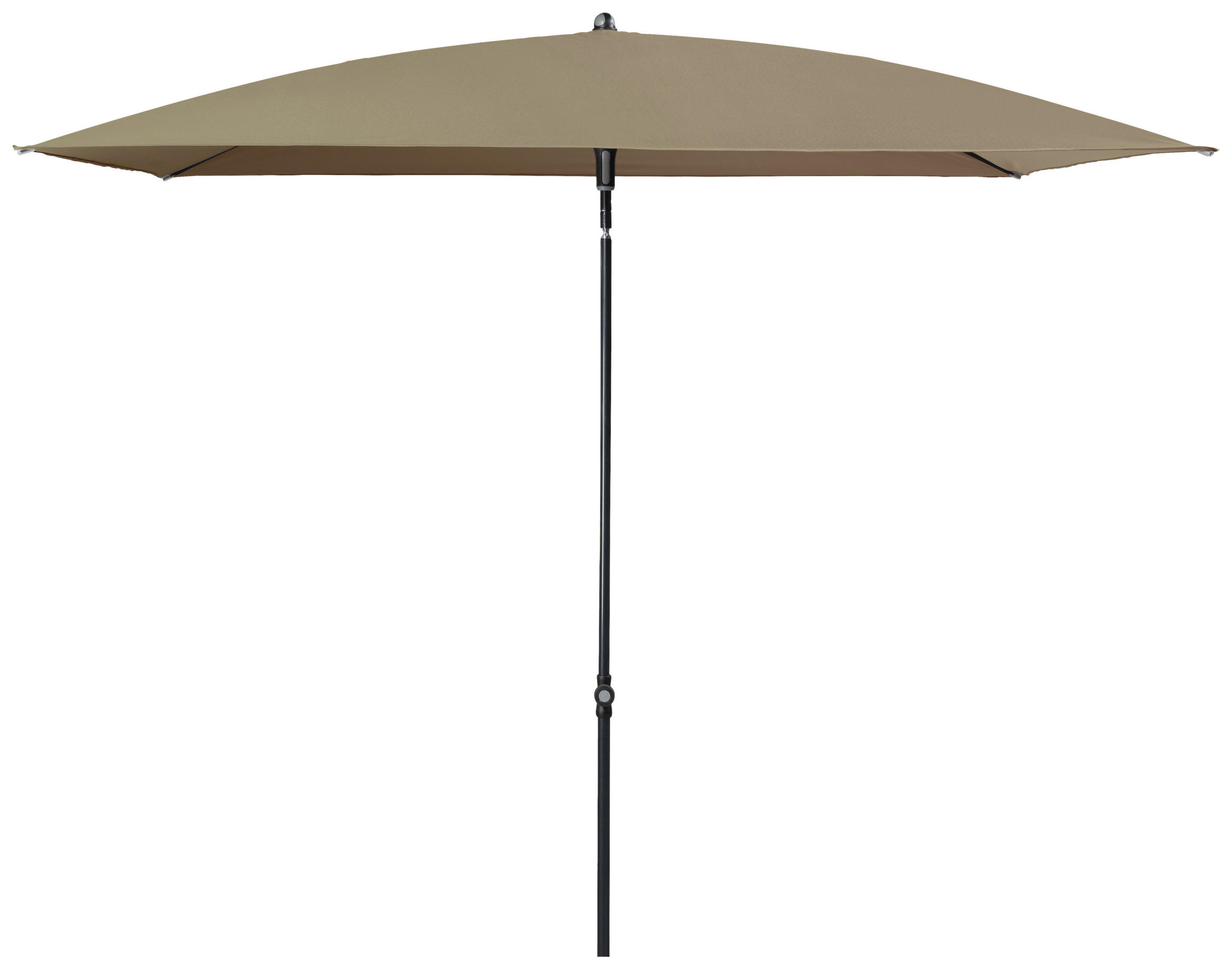 SONNENSCHIRM 230x190 cm Greige  - Greige/Anthrazit, Basics, Textil/Metall (230/190cm) - Doppler