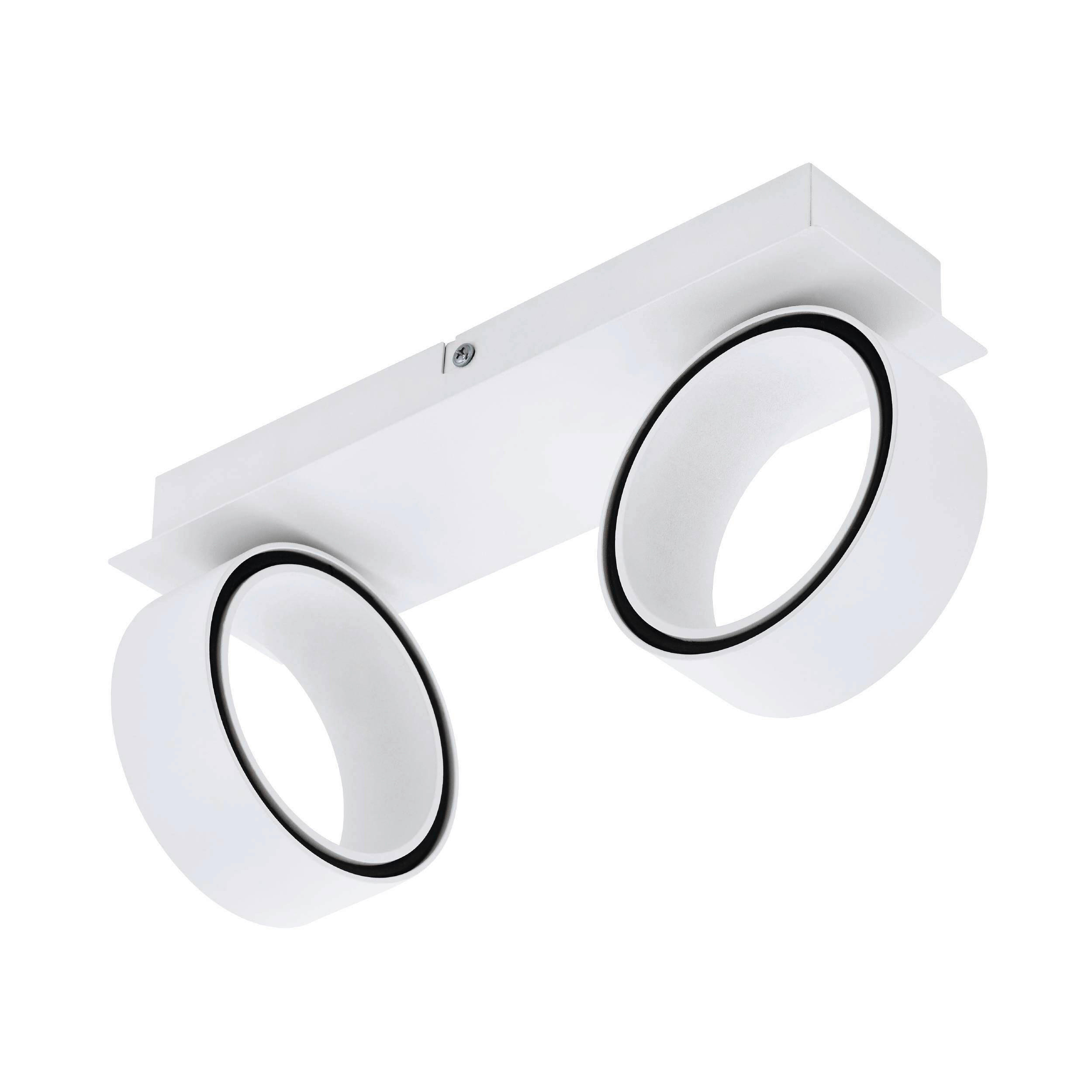 APLICĂ DE PERETE CU LED - alb/culoare crom, Basics, metal (31/0/8cm)