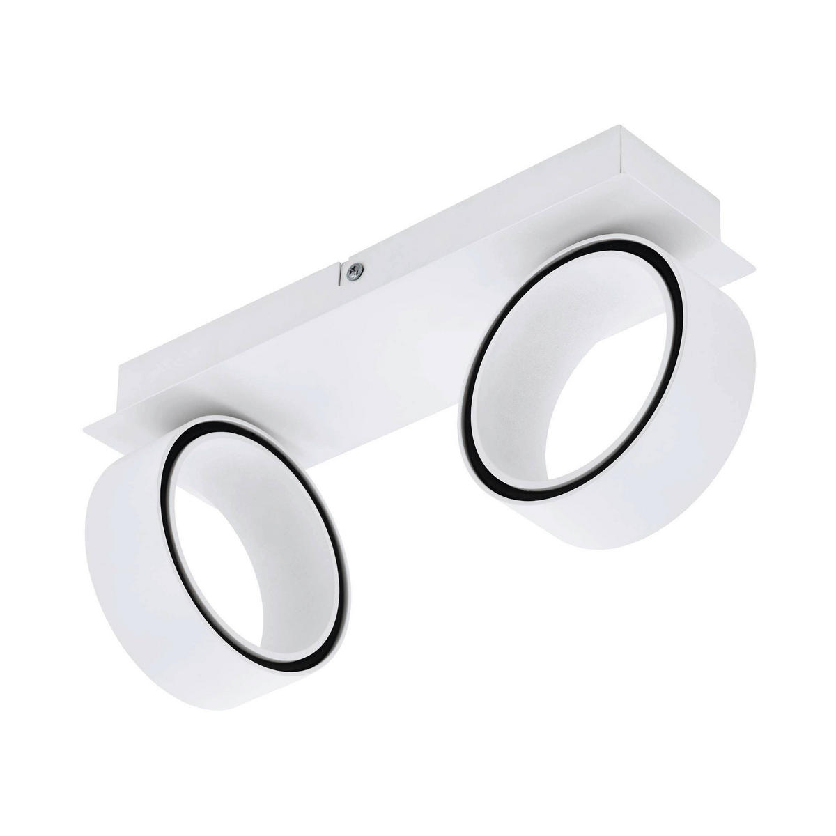 APLICĂ DE PERETE CU LED - alb/culoare crom, Basics, metal (31/0/8cm)