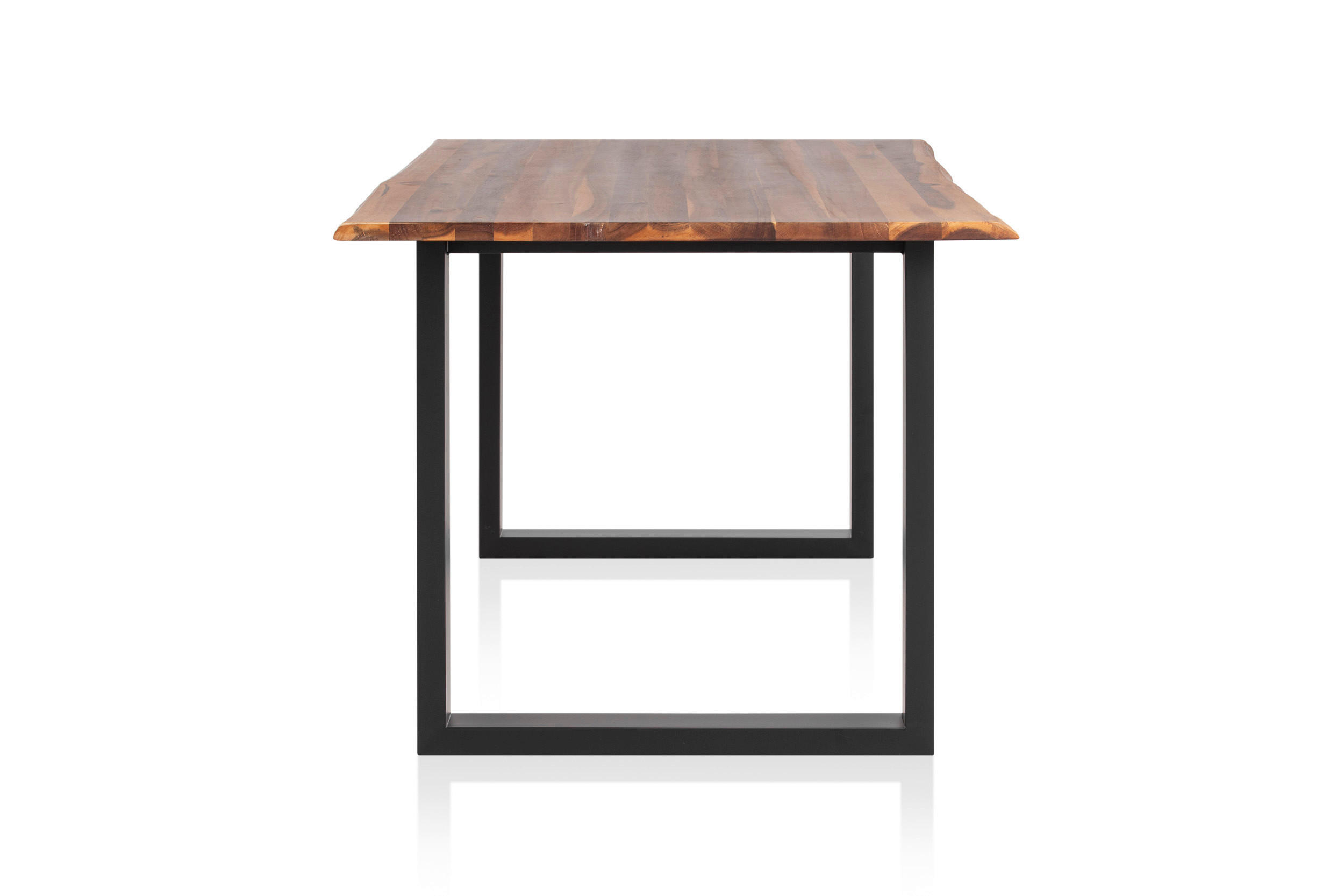 ESSTISCH in Holz 160/85/77 cm  - Cognac/Schwarz, MODERN, Holz/Metall (160/85/77cm) - Livetastic
