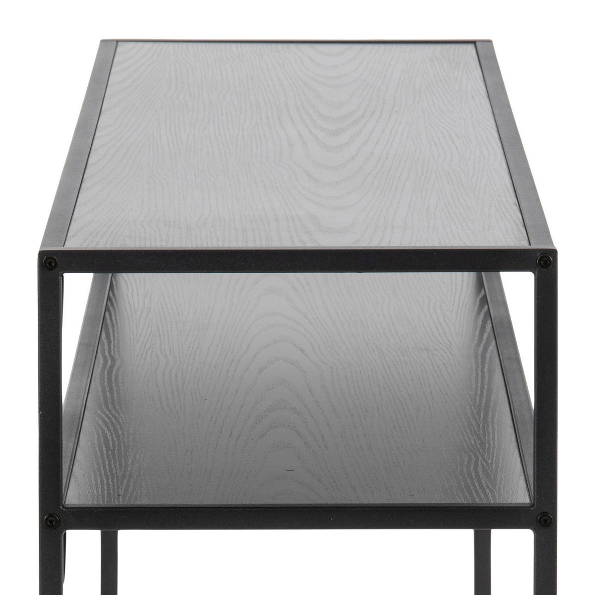 KONSOLENTISCH Schwarz  - Schwarz, Trend, Holzwerkstoff/Metall (120/79/35cm)