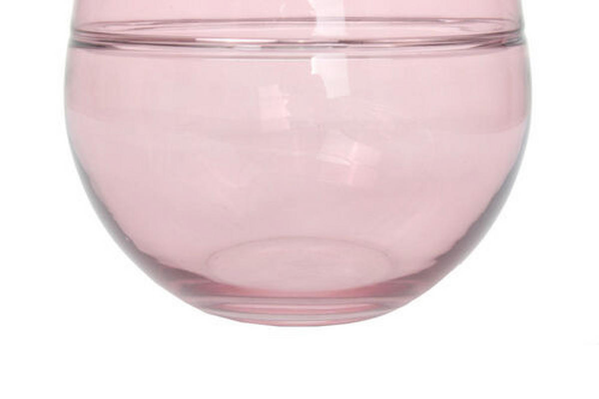 VASE  - Rosa, Design, Glas (17/17/17cm) - Kayoom