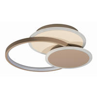 LED-DECKENLEUCHTE Tomo 40 cm  - Greige, Design, Metall (40cm) - Fischer & Honsel