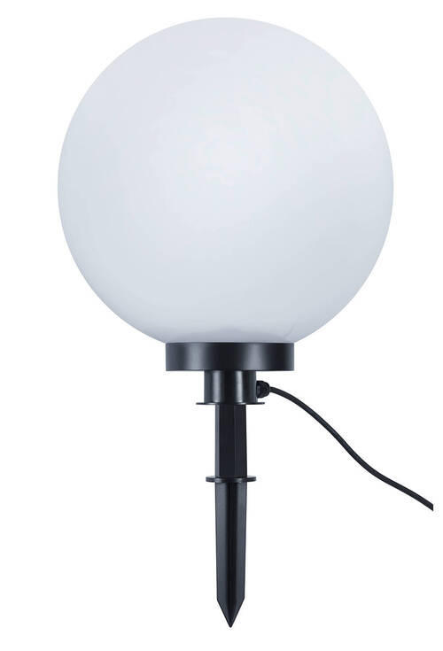 AUSSENKUGELLEUCHTE - Weiss, Basics, Kunststoff (40/71cm)