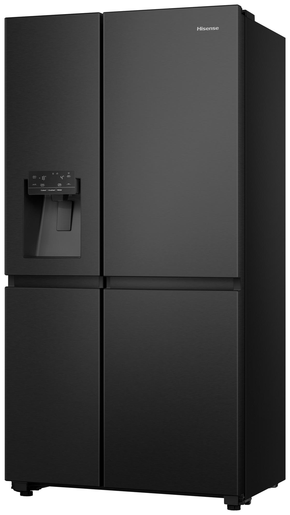 SIDE-BY-SIDE 91/179/73 cm RS818N4TFE  - Schwarz, LIFESTYLE, Metall (91/179/73cm) - Hisense