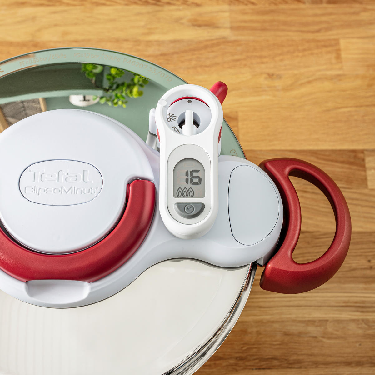 SCHNELLKOCHTOPF CLIPSO MINUT' PERFECT 6 L  - Klar/Edelstahlfarben, Basics, Kunststoff/Metall (37/28,5/24,6cm) - Tefal