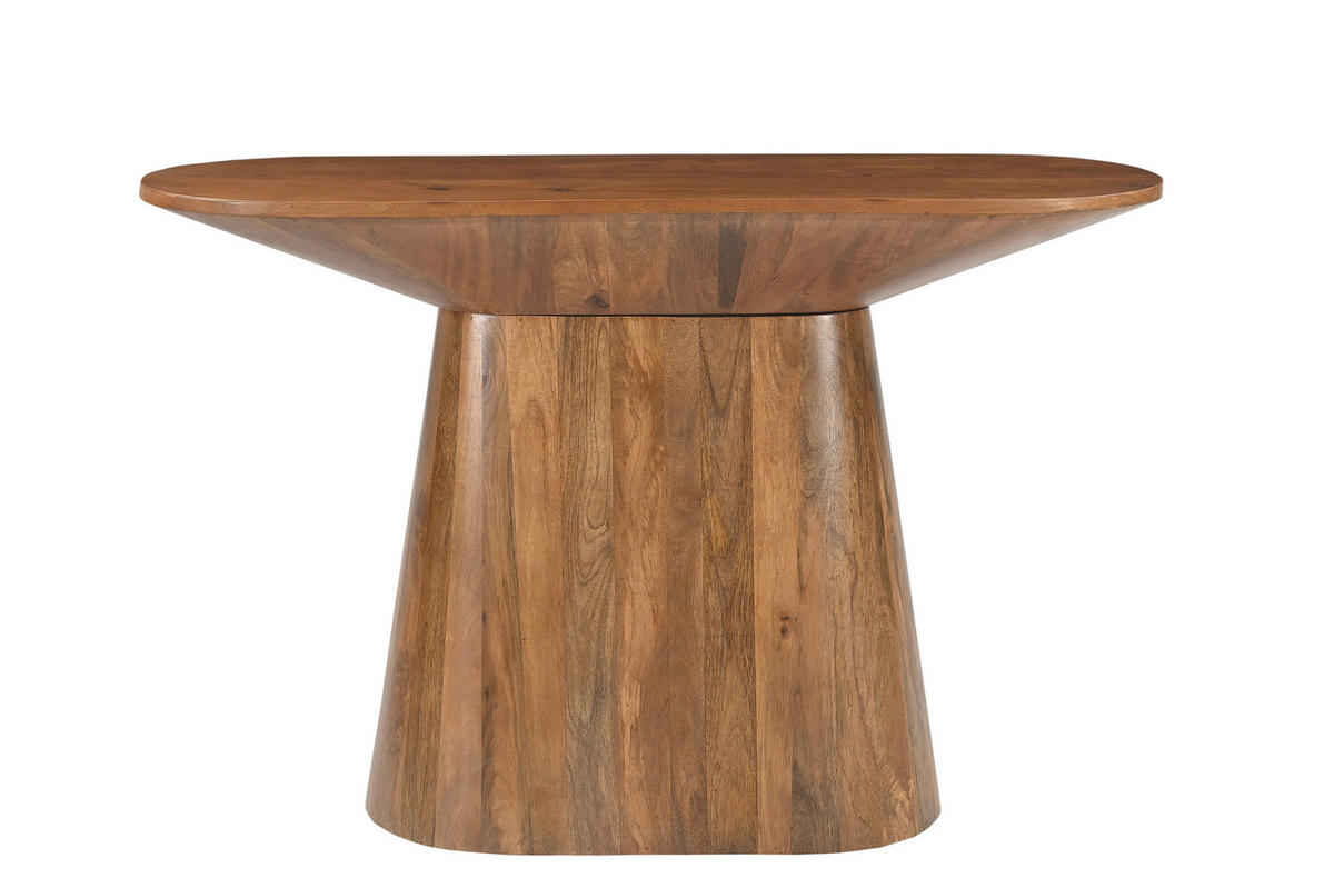 KONSOLENTISCH Mangoholz massiv Naturfarben  - Naturfarben, Design, Holz (120/40/77cm) - MID.YOU