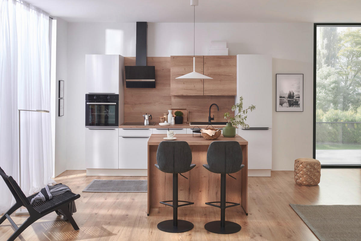 VESTAVNÁ KUCHYŇ - bílá, Design, kompozitní dřevo - Celina