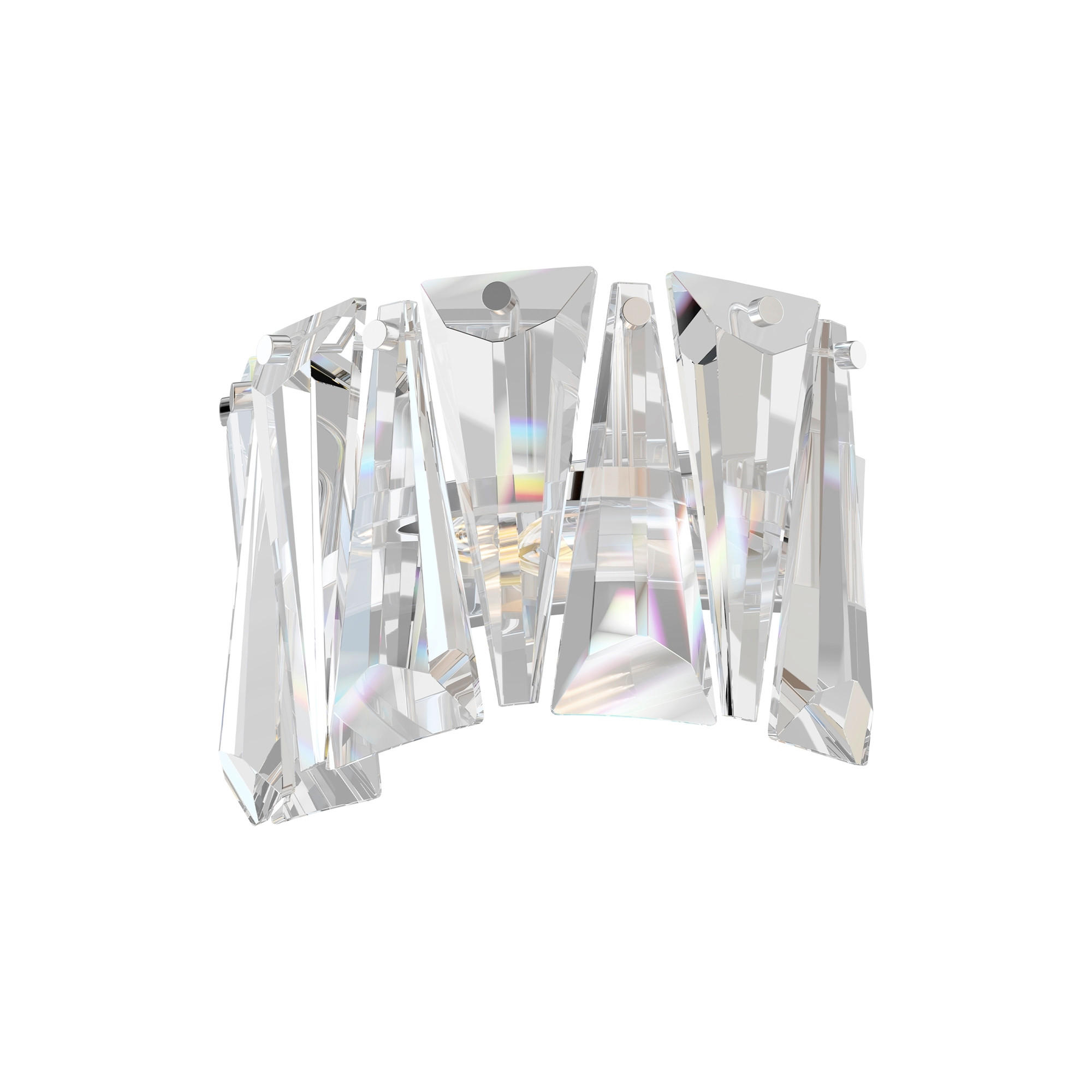 WANDLEUCHTE Modern 15.3/16/25.6 cm - Chromfarben, Trend, Metall (15.3/16/25.6cm) - MAYTONI