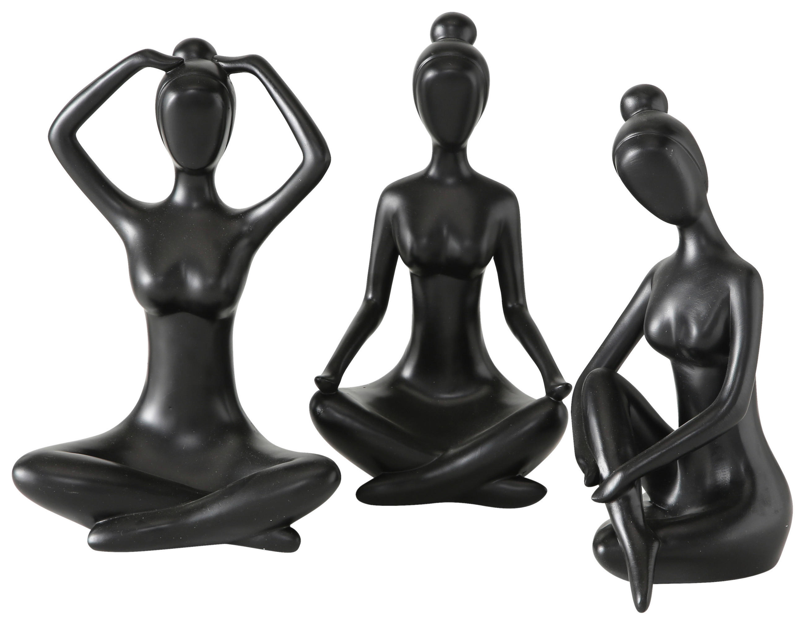 DEKORAČNÍ POSTAVIČKA DÁMA - černá, Basics, plast (11/16/30cm)