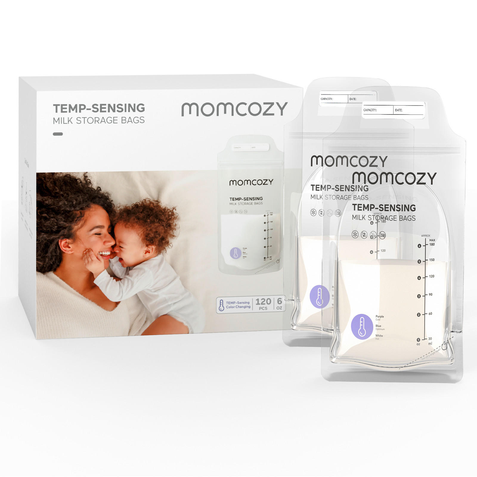 STERILISATIONSBEUTEL   - Basics (12/12/13cm) - Momcozy