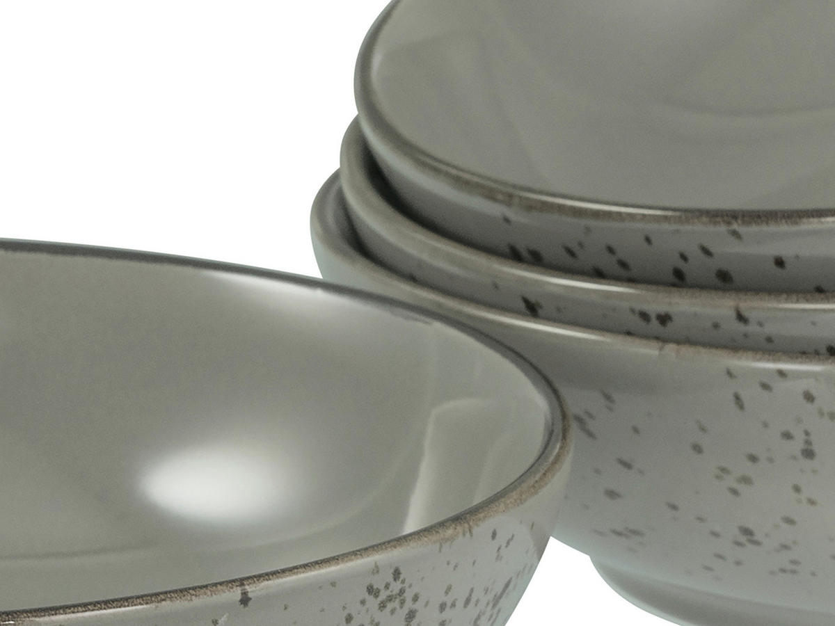 SCHÜSSELSET Nature Collection 4-teilig  - Grau, Design, Keramik - Creatable
