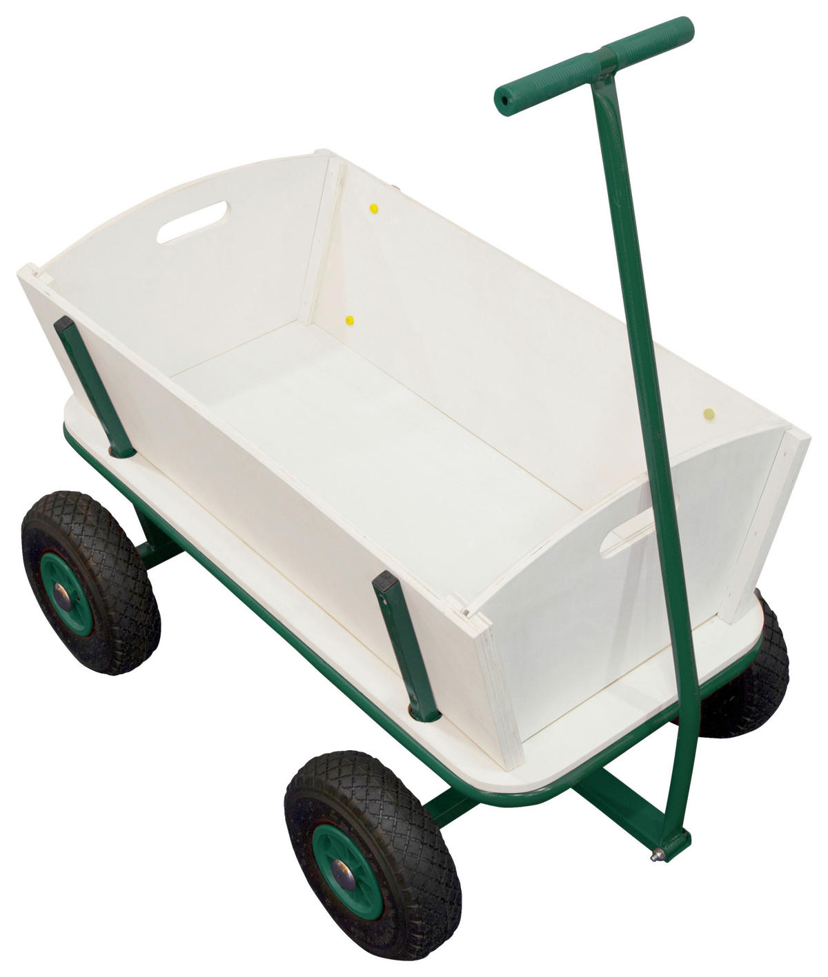 BOLLERWAGEN Braun, Grün 61/95/97 cm  - Braun/Grün, KONVENTIONELL, Holz/Metall (61/95/97cm) - Ambia Garden