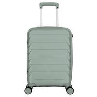 REISEKOFFER Grün  - Grün, Design, Kunststoff/Textil (52,5/35/21cm) - Novel