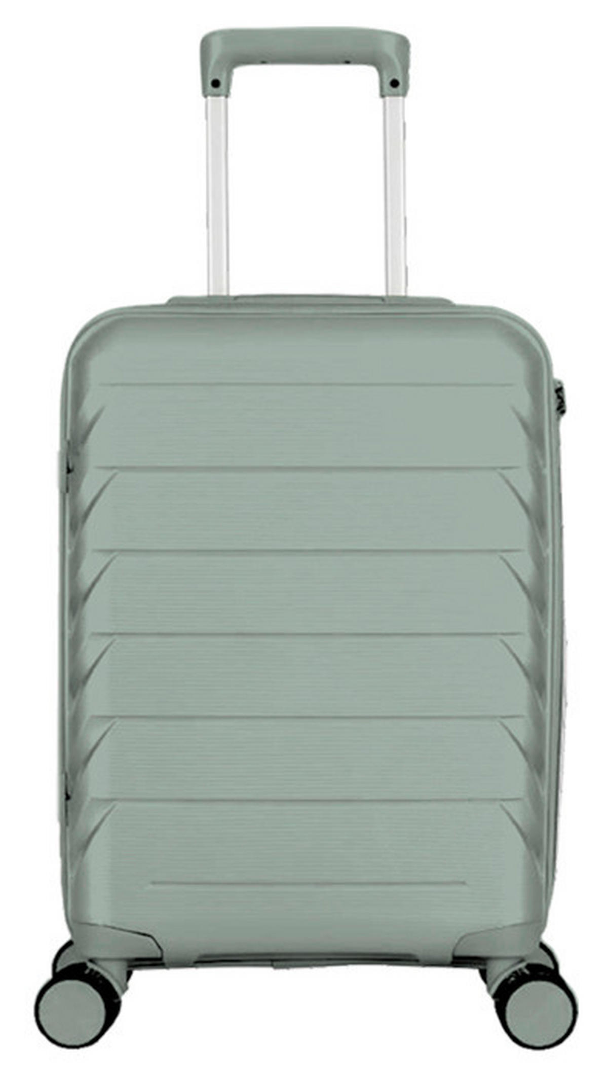 REISEKOFFER Grün  - Grün, Design, Kunststoff/Textil (52,5/35/21cm) - Novel