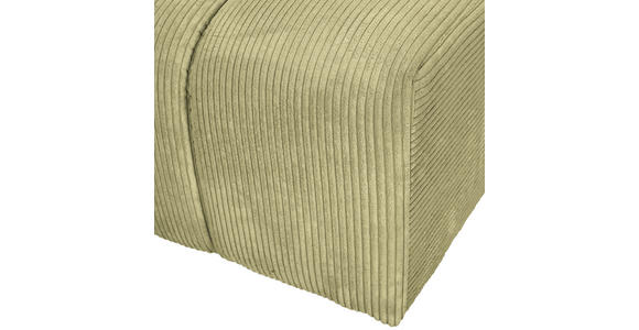 ECKSOFA Hellgrün Cord Zierkissen, Rücken echt  - Schwarz/Hellgrün, KONVENTIONELL, Kunststoff/Textil (162/313cm) - Carryhome