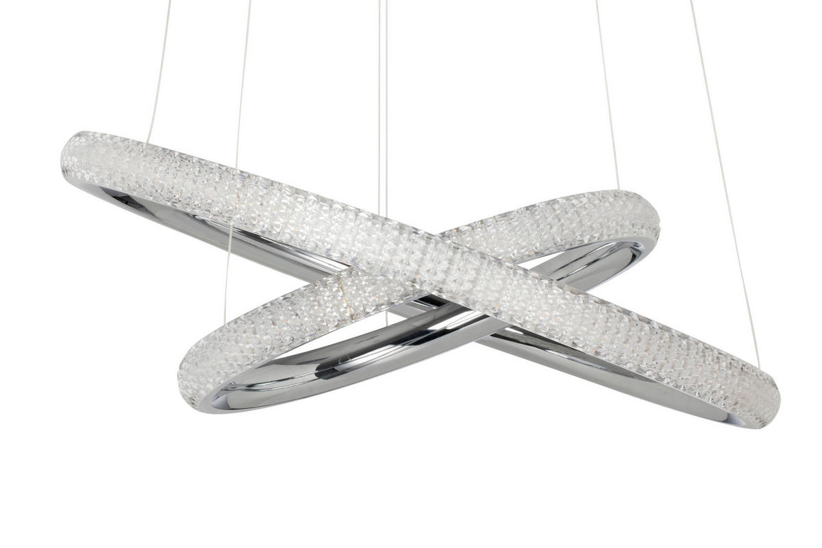 ZÁVĚSNÉ LED SVÍTIDLO, 61/150 cm  - bílá/barvy chromu, Design, plast (61/150cm) - Dieter Knoll