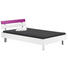 BETT 120/200 cm - Chromfarben/Lila, Design (120/200cm) - Xora BETT 120/200 cm - Chromfarben/Lila, Design (120/200cm) - Xora