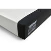 VISCOMATRATZE 80/200 cm Höhe ca. 22 cm  - Weiß/Grau, Basics, Textil (80/200cm) - Tempur