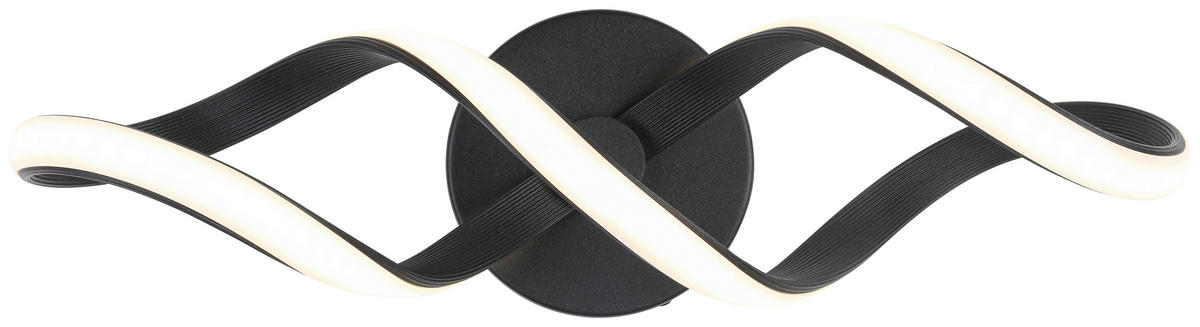 DECKENLEUCHTE 12/40/17,5 cm   - Schwarz, Trend, Kunststoff/Metall (12/40/17,5cm) - Collet's Monde