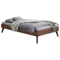 BETT 90/200 cm  in Nussbaumfarben  - Nussbaumfarben, KONVENTIONELL, Holz (90/200cm) - Hasena