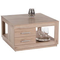 Măsuță De Cafea din material pe bază de lemn, 80/80/45 cm   - culoare lemn stejar, Design, material pe bază de lemn (80/80/45cm) - Carryhome